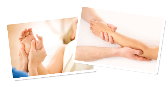 Arm and hand massage at Happy Health Clinics